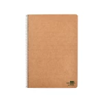 Galery – Bloc espiral liderpapel folio ecouse tapa cartulina kraft 80 hojas papel reciclado 60 gr cuadro 4 mm. con margen0