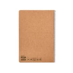 Galery – Bloc espiral liderpapel folio ecouse tapa cartulina kraft 80 hojas papel reciclado 60 gr cuadro 4 mm. con margen0