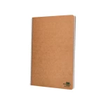 Galery – Bloc espiral liderpapel folio ecouse tapa cartulina kraft 80 hojas papel reciclado 60 gr cuadro 4 mm. con margen0