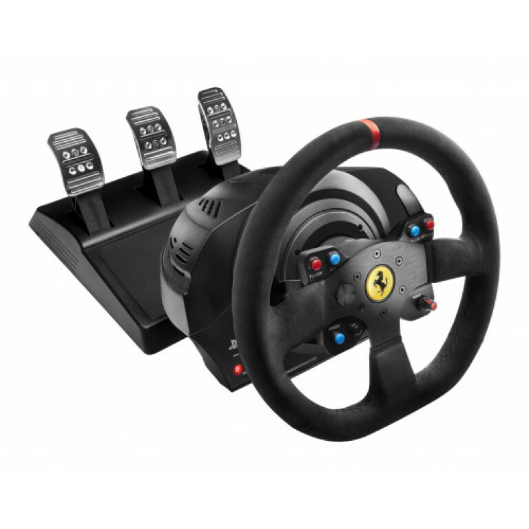 Thumbnail-VOLANTE THRUSTMASTER + PEDAIS T300 FERRARI INTEGRAL ALCANTARA EDITION PARA PS3/PS4/PC (4160652)