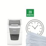 Galery – Leitz 80110000 destruidora de papel Trituração transversal 22 cm Cinzento, Branco0