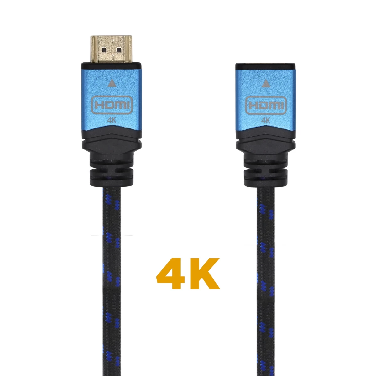 Galery – AISENS A120-0453 cabo HDMI 2 m HDMI Type A (Standard) Preto, Azul0