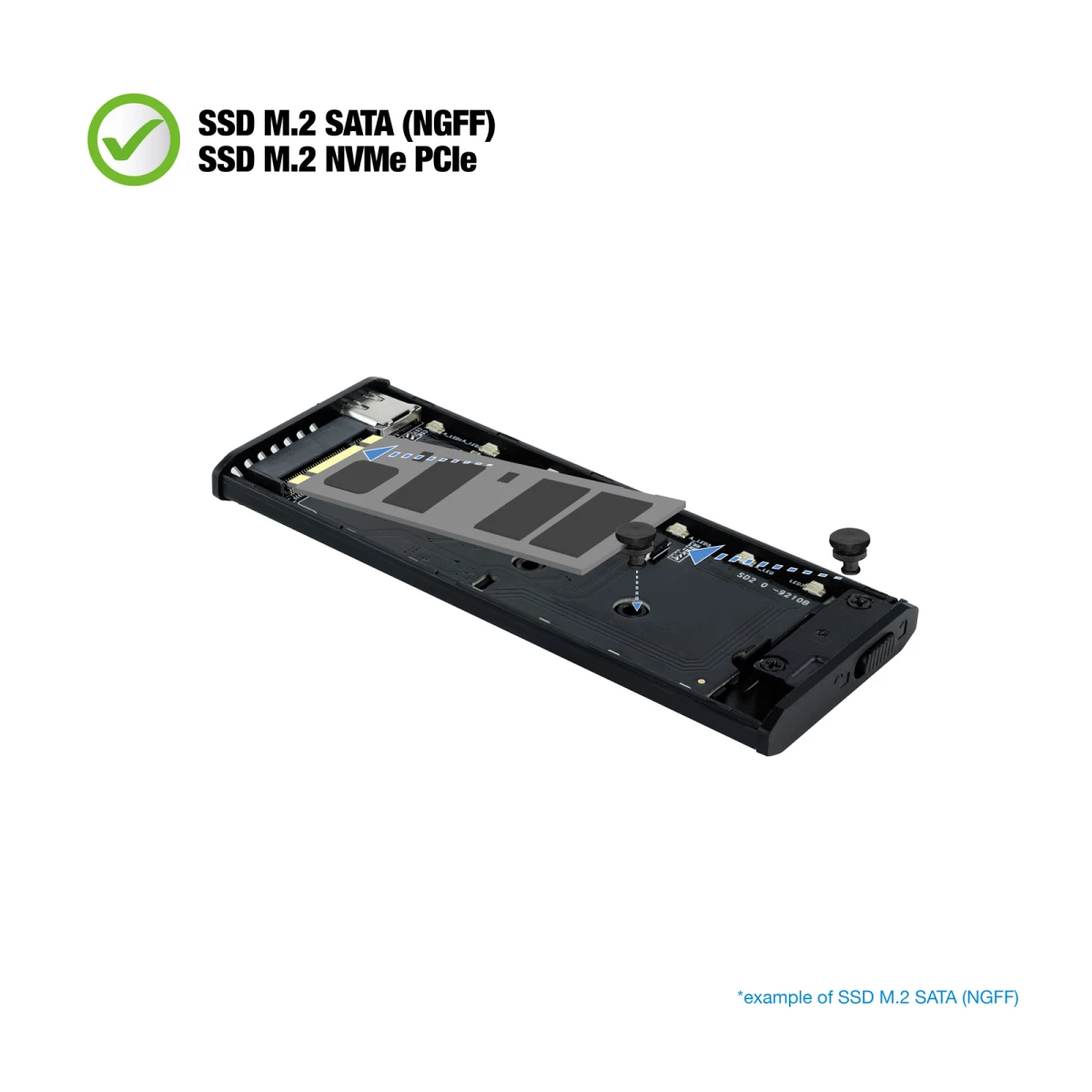 Galery – TooQ Shinobi Compartimento SSD Preto M.20