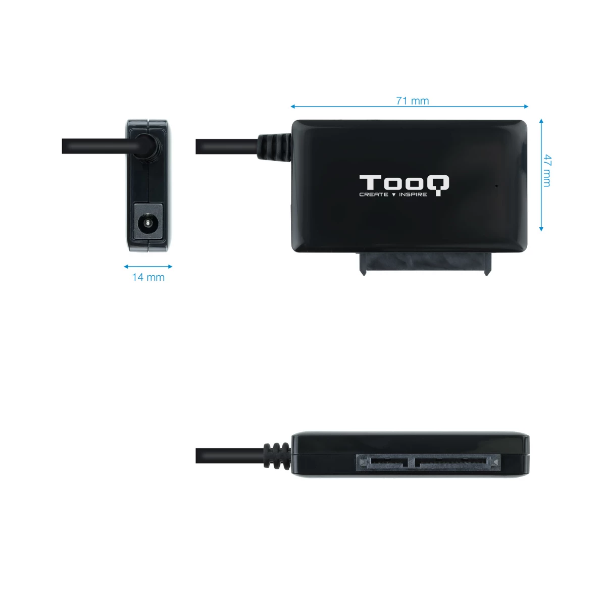 Galery – TooQ TQHDA-02C Docking Station para Discos Rígidos USB 3.2 Gen 1 (3.1 Gen 1) Type-C Preto0