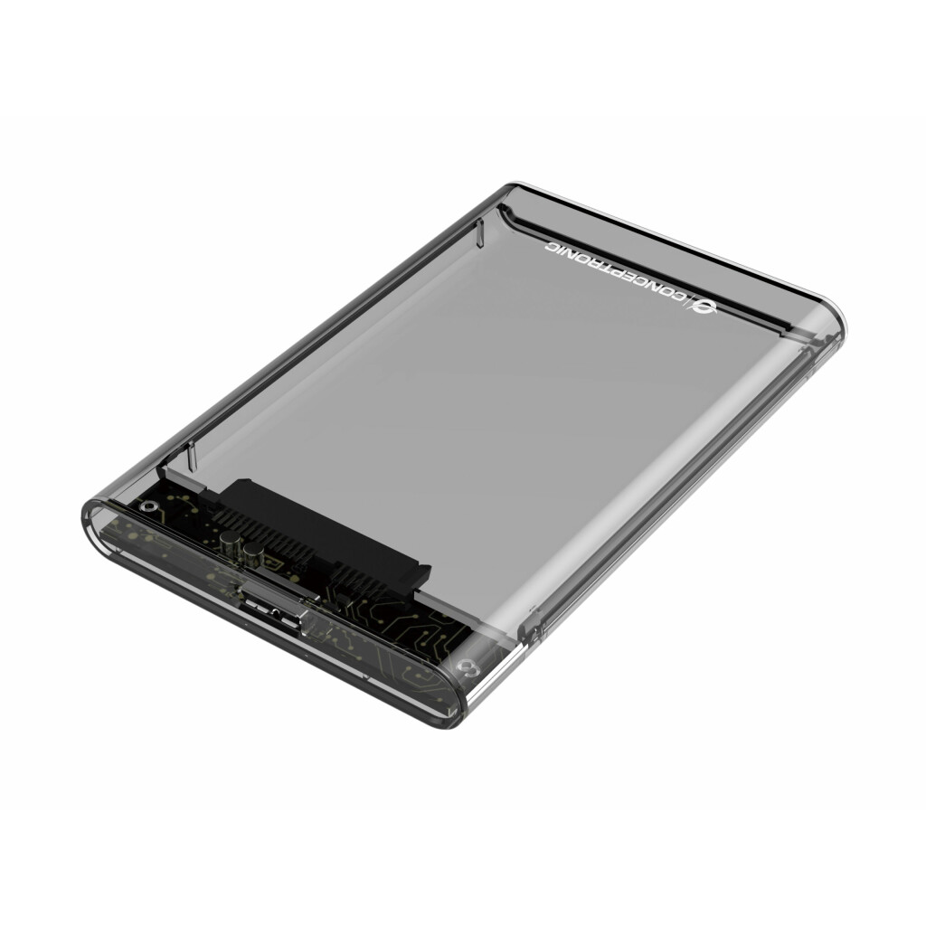 Thumbnail-Conceptronic DANTE03T Caixa para Discos Rígidos Compartimento HDD/SSD Transparente 2.5″