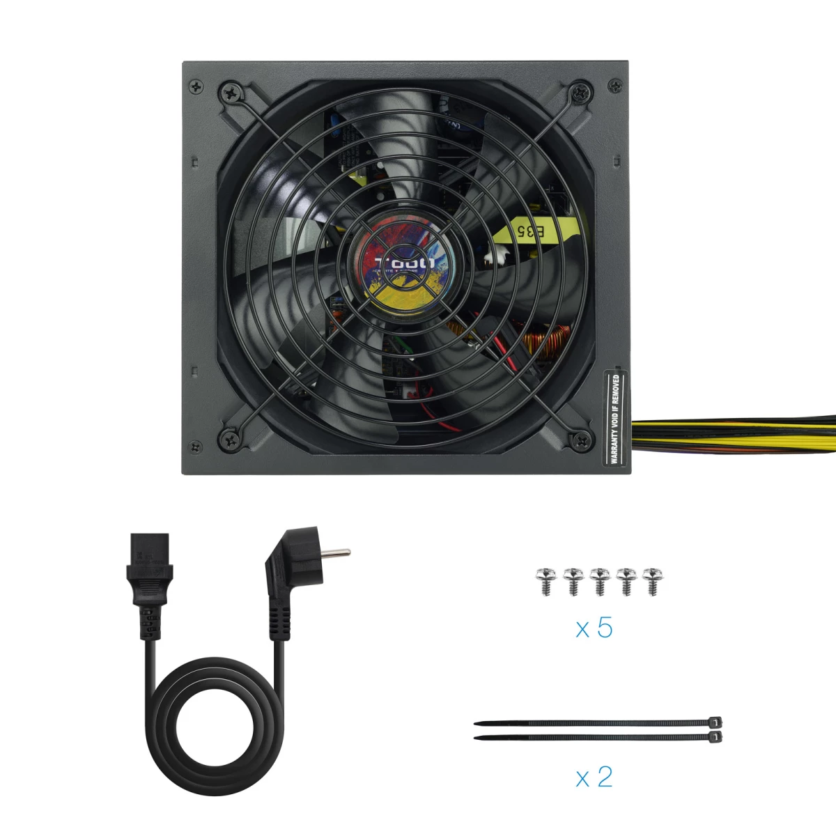 Galery – TooQ TQAPOLO-650SP fonte de alimentação 650 W 20+4 pin ATX ATX Preto0