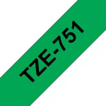 Thumbnail-Brother TZE-751 etiquetadora Preto sobre verde