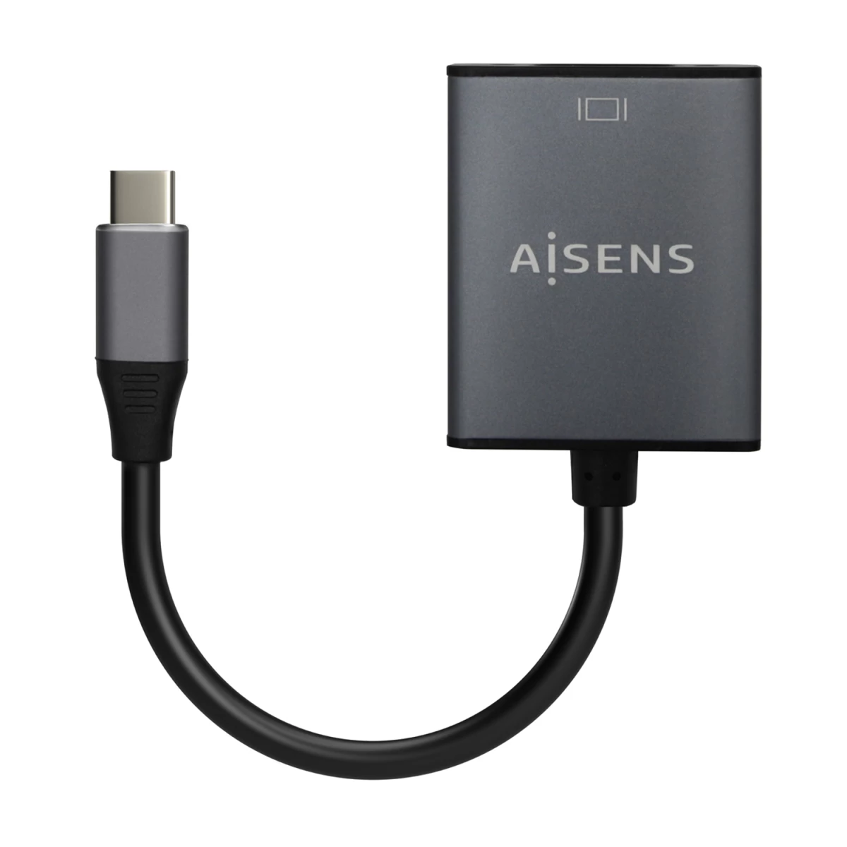 Galery – AISENS A109-0691 adaptador de cabo de vídeo 0,15 m USB Type-C VGA (D-Sub) Cinzento0