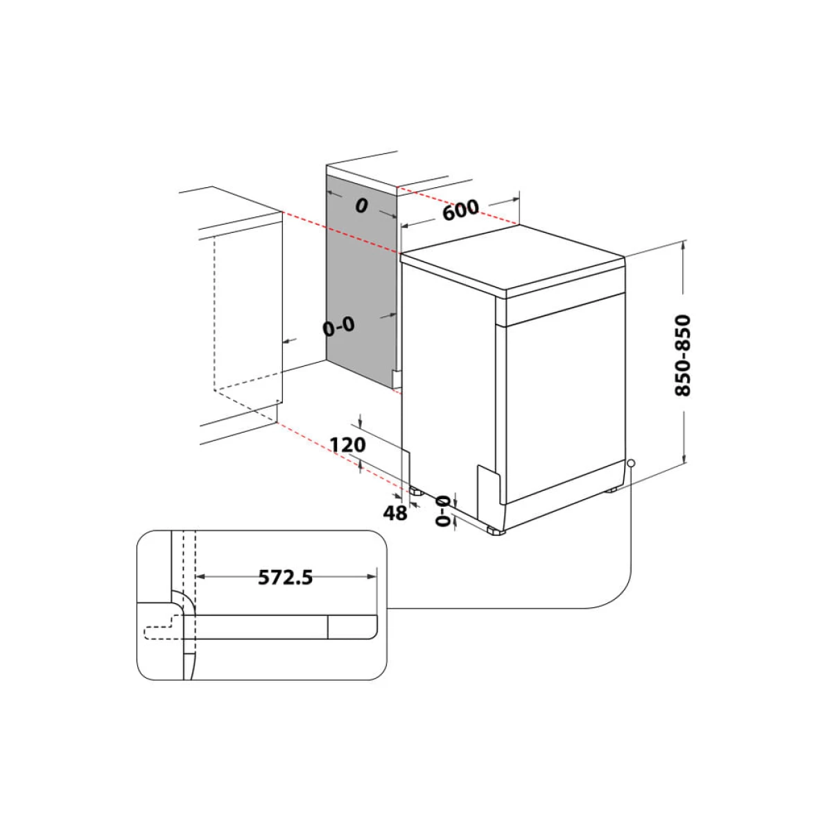 Galery – MÁQUINA DE LAVAR LOUÇA HOTPOINT – HFC 3C26 CW X0