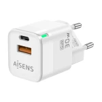 Galery – AISENS ASCH-30W2P004-W carregador de dispositivos móveis Universal Branco AC Carregamento rápido Interior0