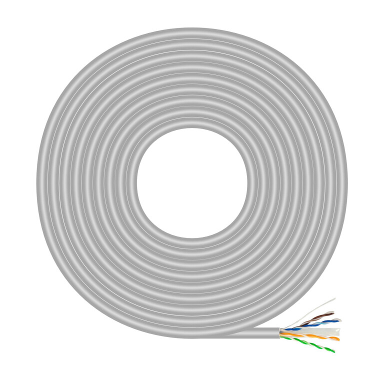 Thumbnail-AISENS A135-0743 cabo de rede Cinzento 500 m Cat6 U/UTP (UTP)