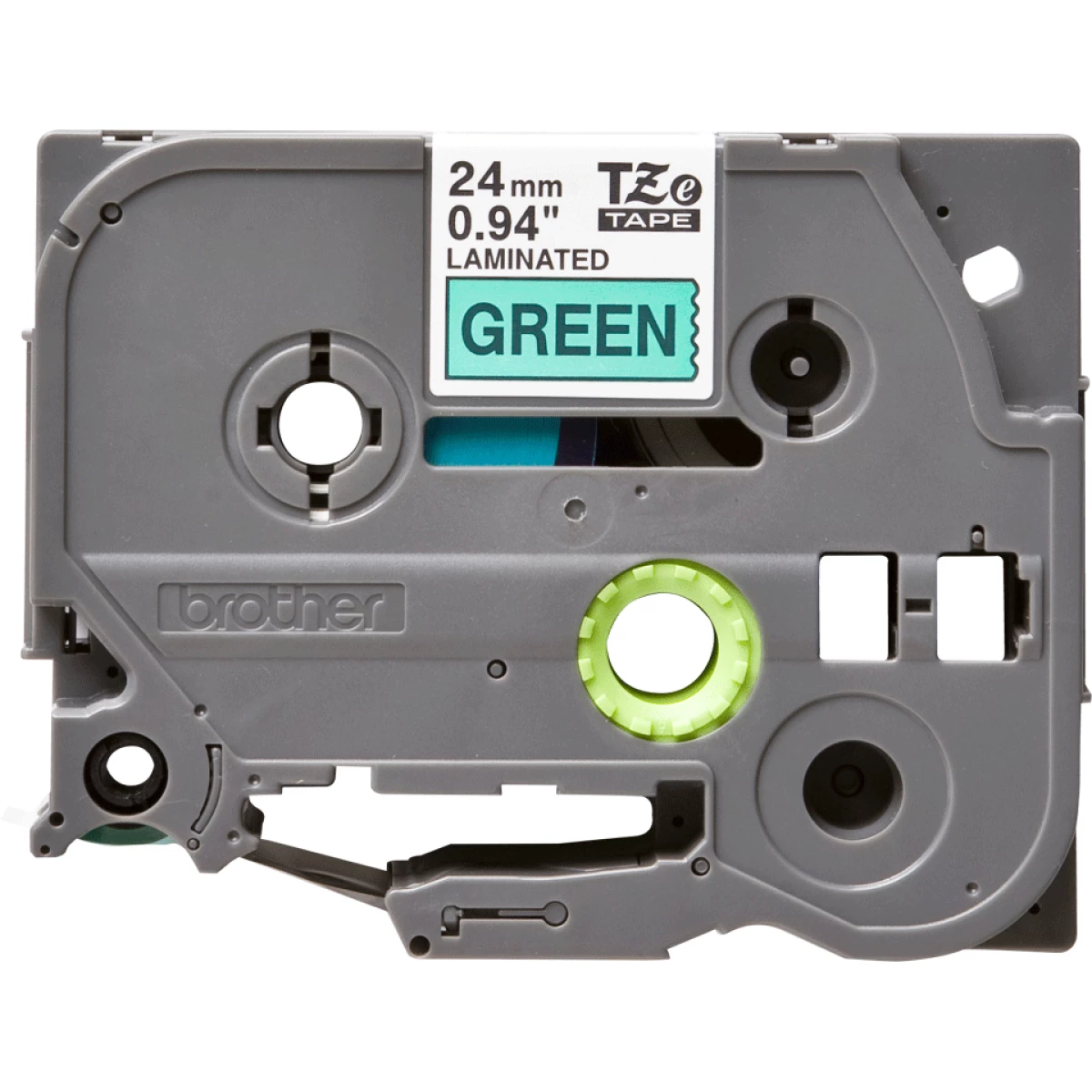 Galery – Brother TZE-751 etiquetadora Preto sobre verde0