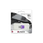 Galery – Kingston Technology DataTraveler microDuo 3C unidade de memória USB 64 GB USB Type-A / USB Type-C 3.2 Gen 1 (3.1 Gen 1) Roxo, Aço inoxidável0