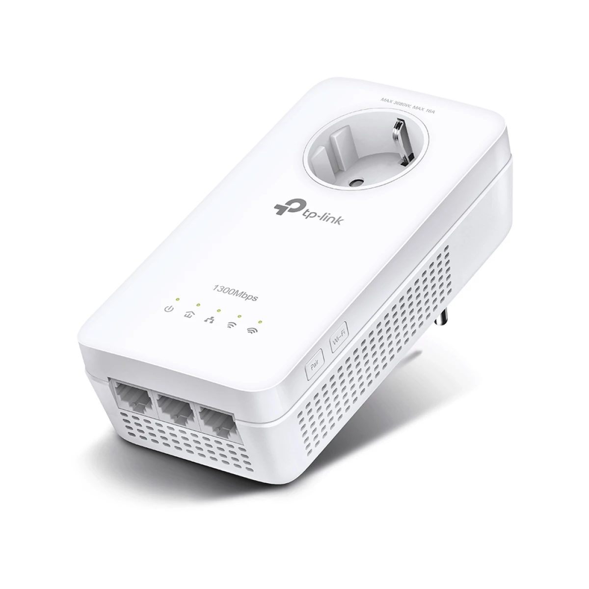 Thumbnail-TP-Link TL-WPA8631P adaptador de rede PowerLine 300 Mbit/s Ethernet LAN Wi-Fi Branco 1 unidade(s)