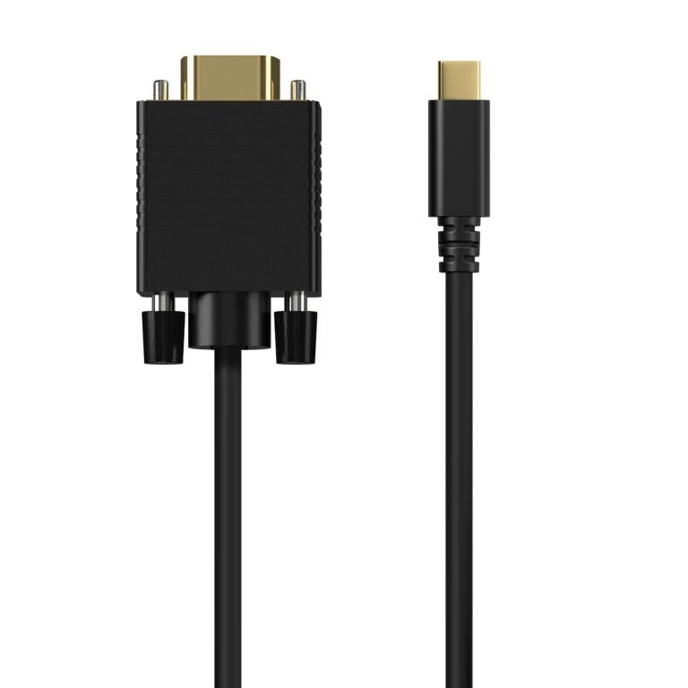 Thumbnail-AISENS A109-0692 adaptador de cabo de vídeo 0,8 m USB Type-C VGA (D-Sub) Preto