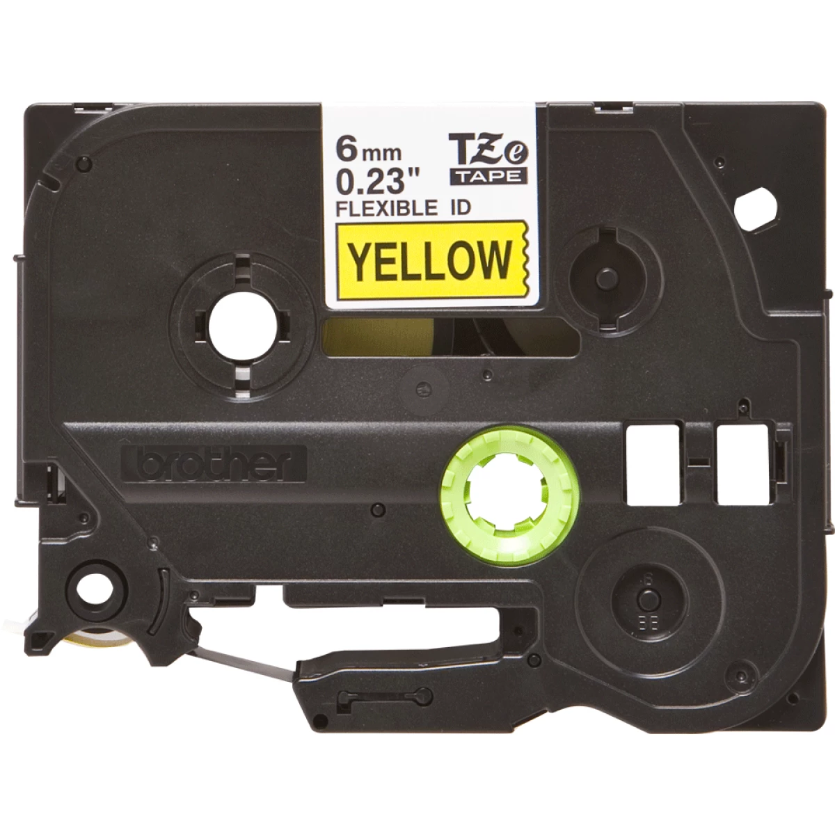 Galery – Brother TZE-FX611 etiquetadora Preto sobre amarelo0