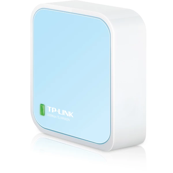 Thumbnail-TP-Link TL-WR802N router sem fios Fast Ethernet Single-band (2,4 GHz) Azul, Branco