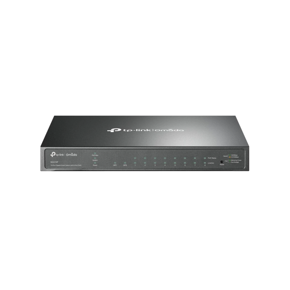 Thumbnail-TP-Link Omada SG2210P switch de rede Gerido L2/L2+ Gigabit Ethernet (10/100/1000) Power over Ethernet (PoE) Preto