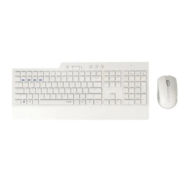 Thumbnail-Kit Teclado + Rato RAPOO 8200T Multi-mode Wireless Desktop Combo Set White