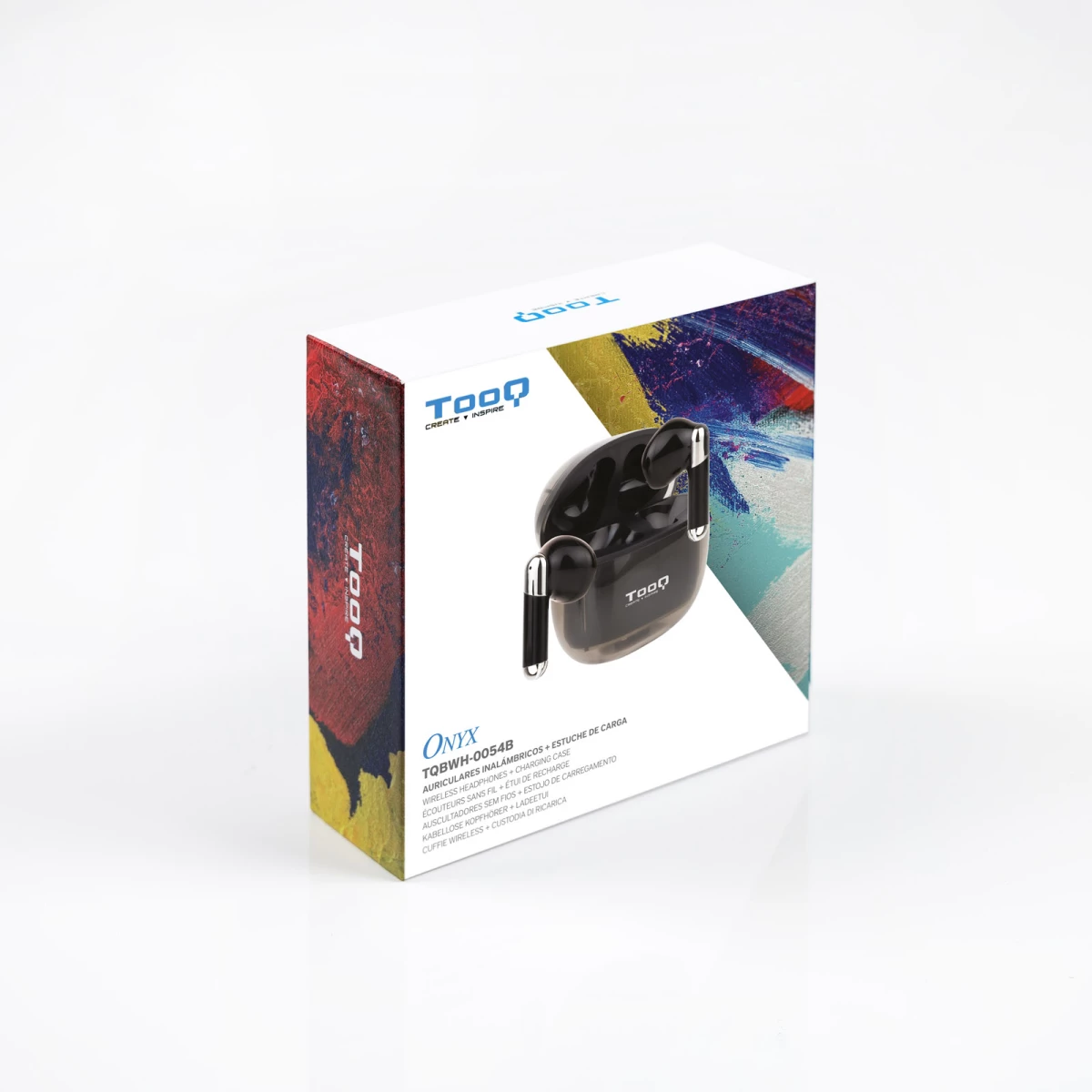 Galery – TooQ Onyx Auscultadores Sem fios Intra-auditivo Chamadas/Música Bluetooth Preto, Cromado0