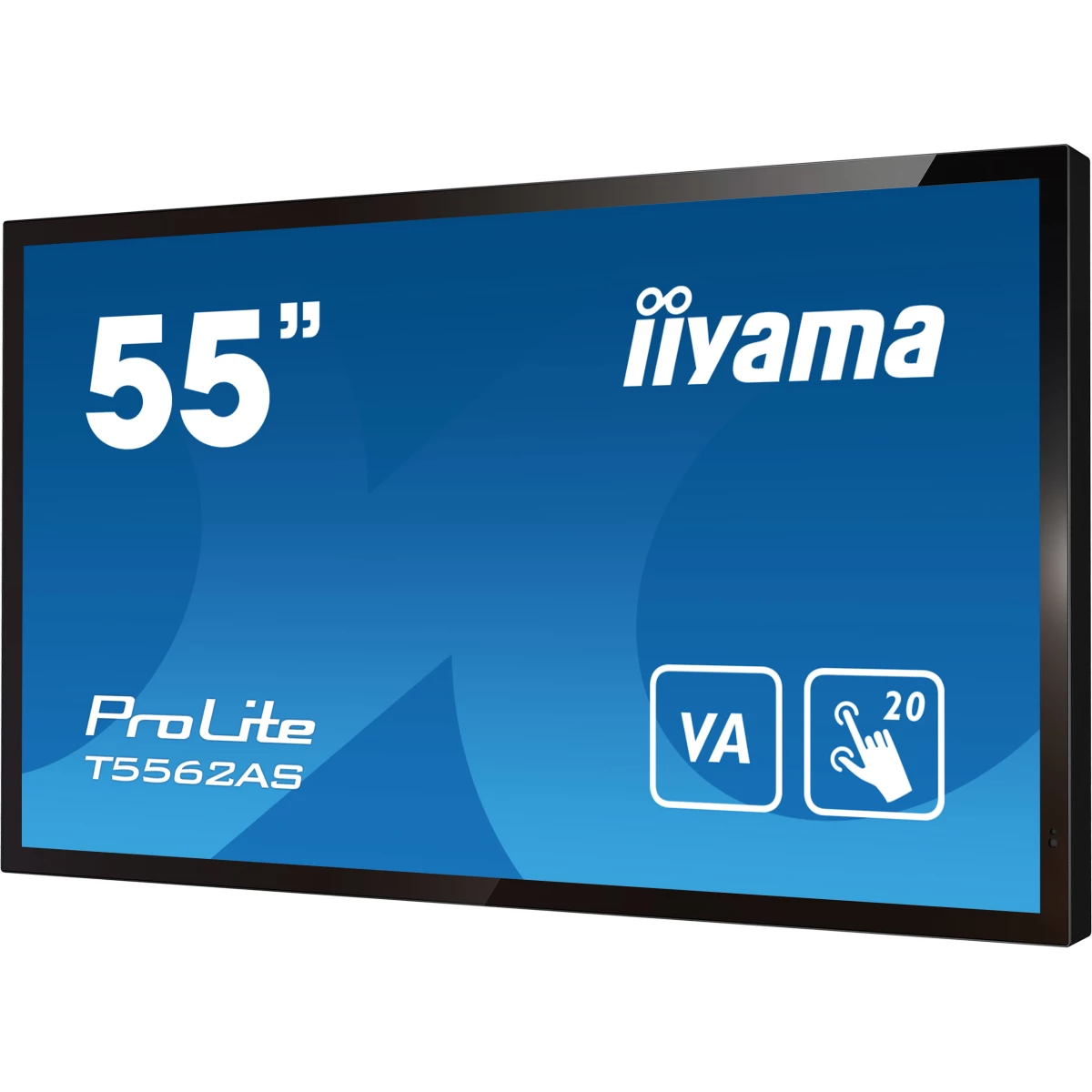 Galery – iiyama T5562AS-B1 ecrã de sinalização Plasma interativo 138,7 cm (54.6″) VA 500 cd/m² 4K Ultra HD Preto Ecrã táctil Processador built-in Android 8.0 24/70