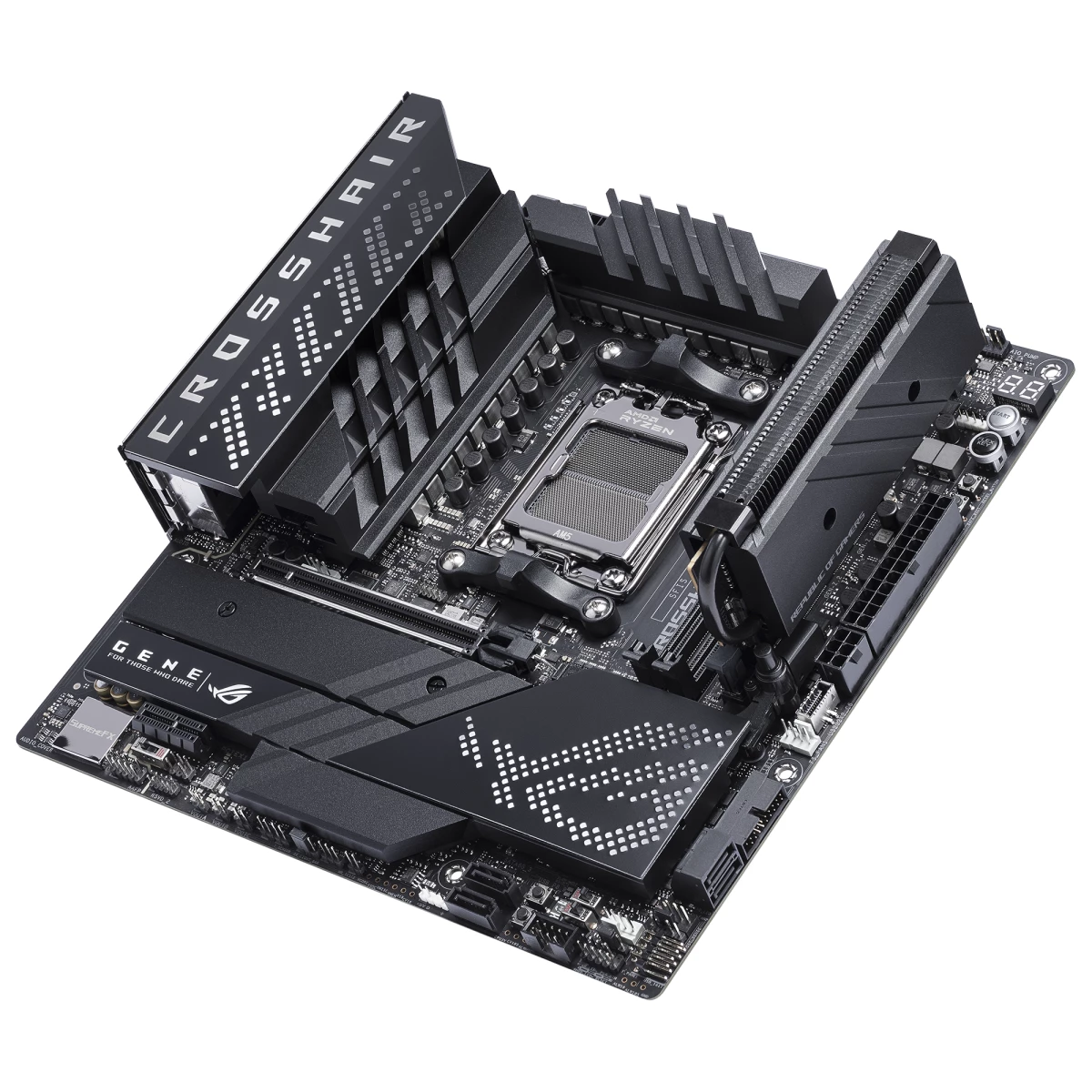 Galery – ASUS ROG CROSSHAIR X670E GENE AMD X670 Ranhura AM5 micro ATX0