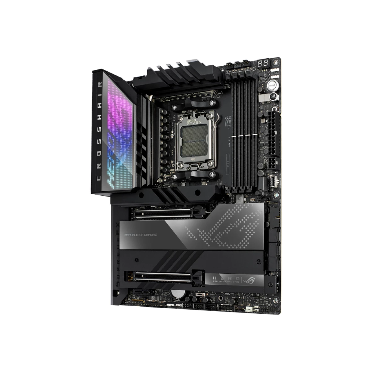 Galery – ASUS ROG CROSSHAIR X670E HERO AMD X670 Ranhura AM5 ATX0