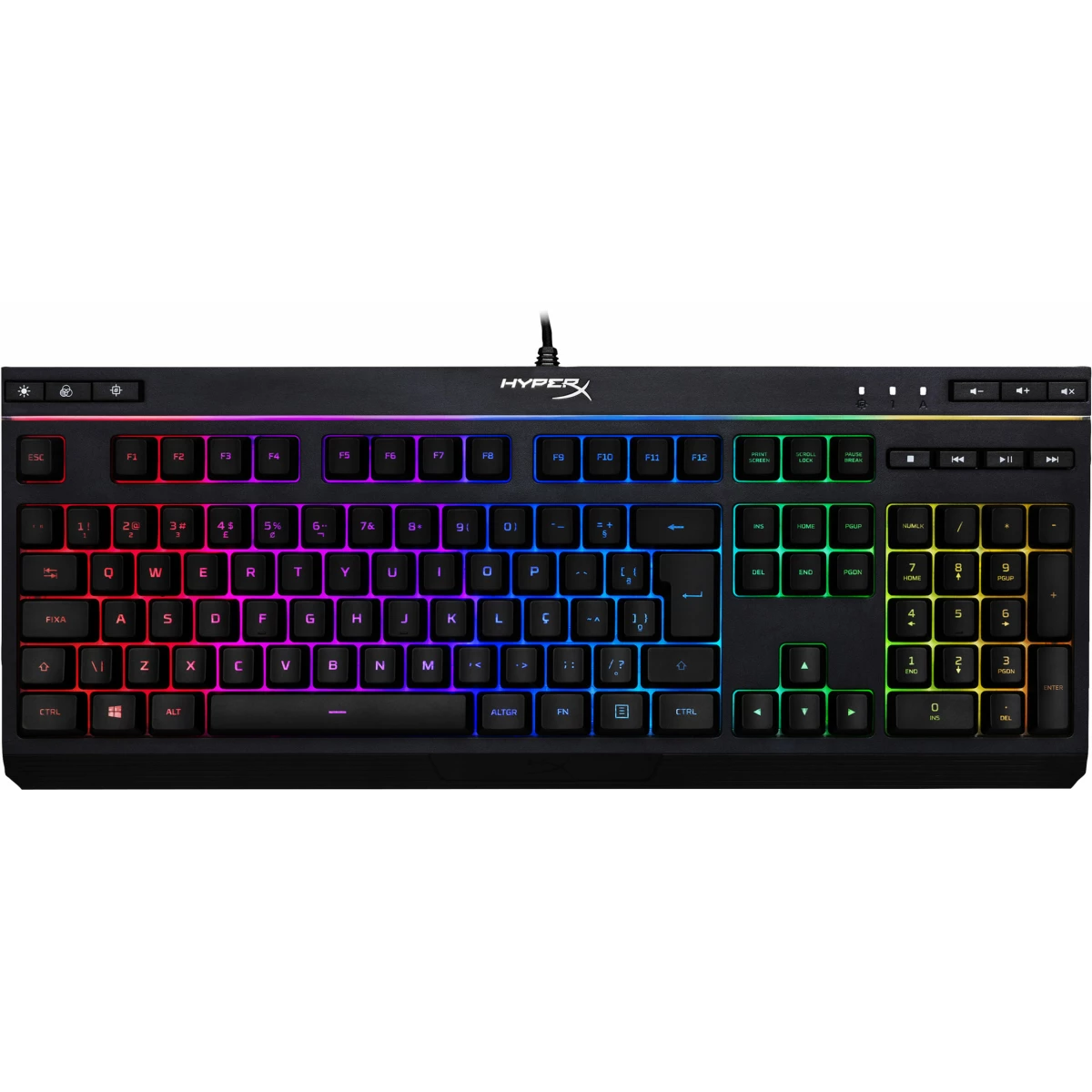 Thumbnail-HyperX Alloy Core RGB – Teclado de gaming (layout do Brasil)