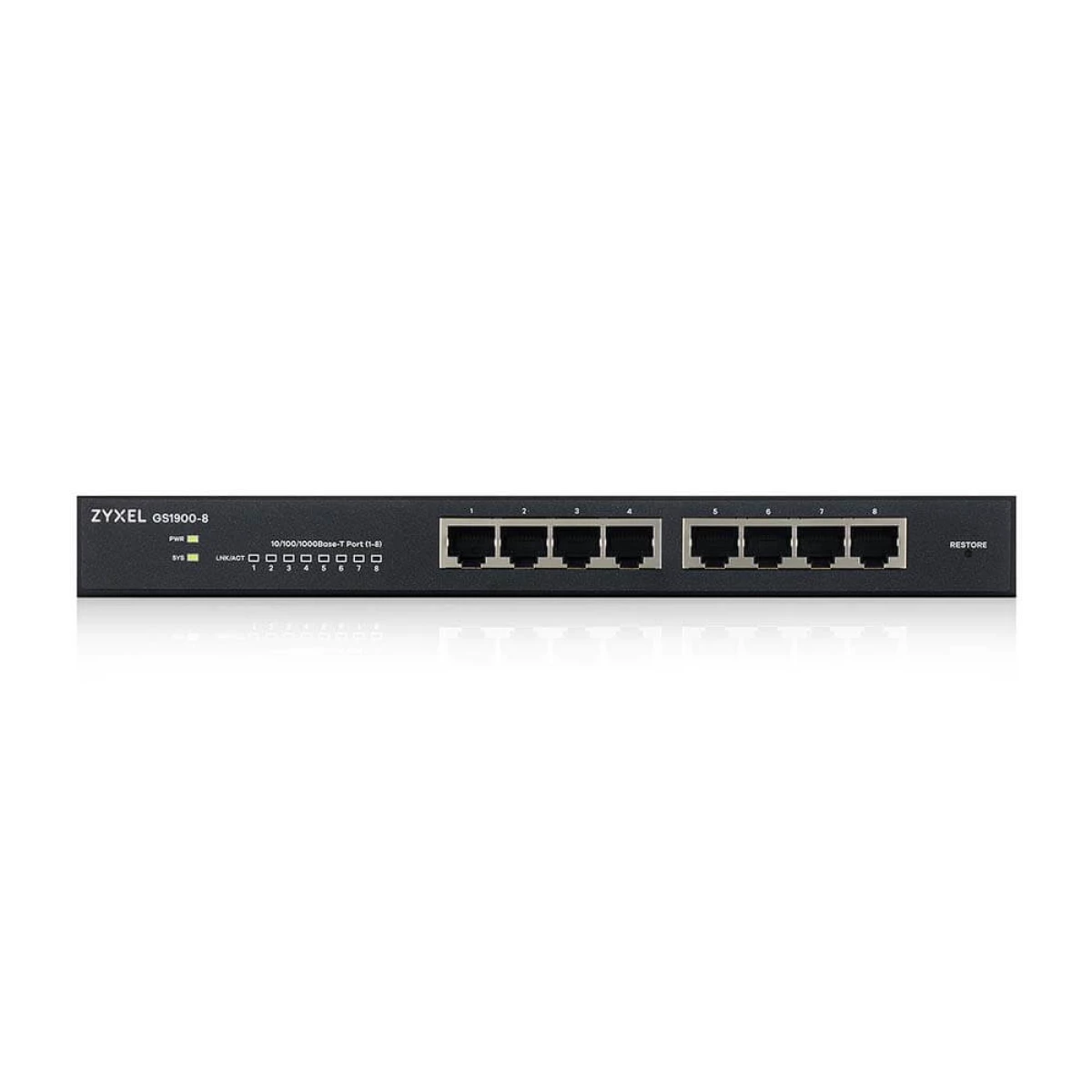 Galery – Zyxel GS1900-8 Gerido L2 Gigabit Ethernet (10/100/1000) Preto0