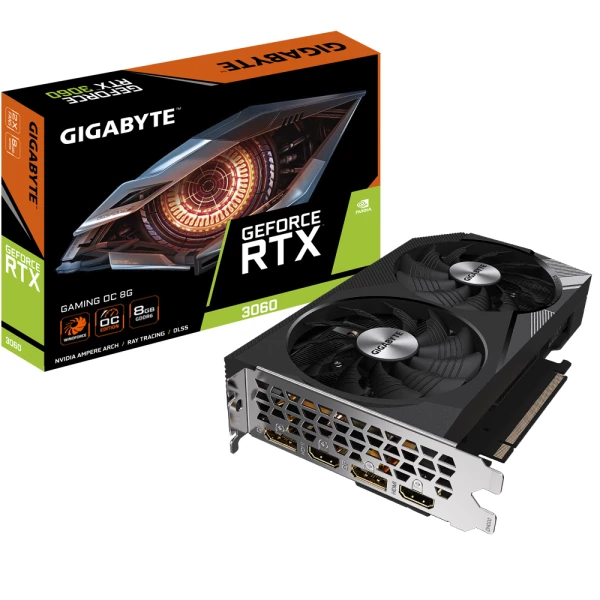 Thumbnail-Gigabyte GAMING GeForce RTX 3060 OC 8G (rev. 2.0) NVIDIA 8 GB GDDR6