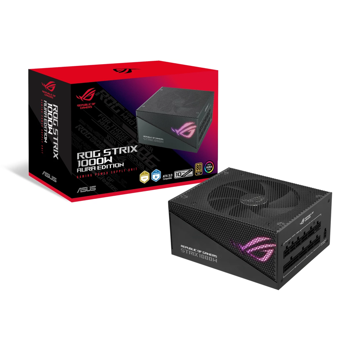 Galery – ASUS ROG Strix 1000W Gold Aura Edition fonte de alimentação 20+4 pin ATX ATX Preto0