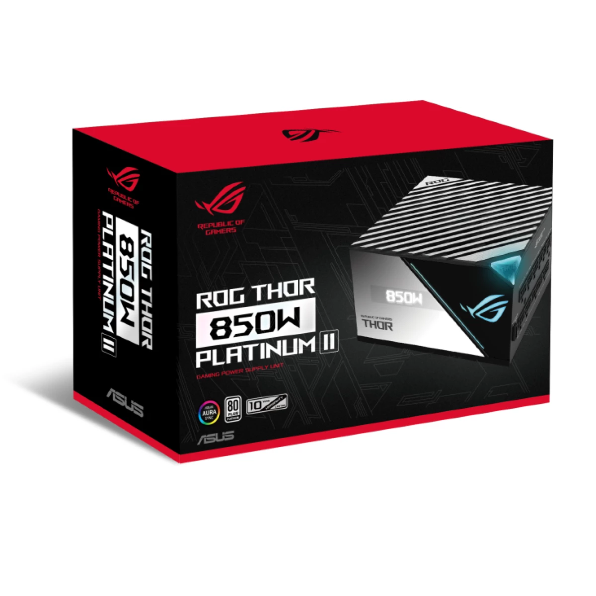 Galery – ASUS ROG THOR 850W Platinum II fonte de alimentação 20+4 pin ATX Preto, Azul, Cinzento0