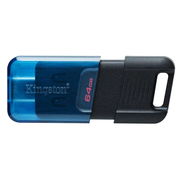 Thumbnail-Kingston Technology DataTraveler 80 M unidade de memória USB 64 GB USB Type-C 3.2 Gen 1 (3.1 Gen 1) Preto, Azul