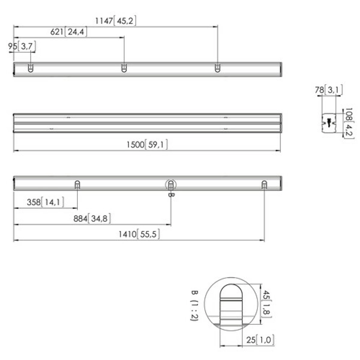 Galery – PUC 2715 CONNECT-IT XL POSTE 150CM / Banhado0