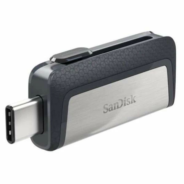 Thumbnail-Sandisk Ultra Dual Memory USB-C e USB-A 32GB – Leitura de até 150MB/s – Design metálico – Cor Acero/Preto (Pendrive)