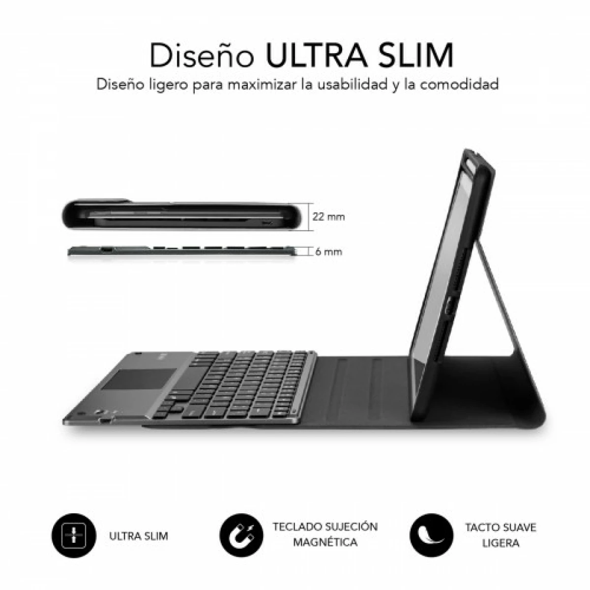 Galery – Capa SUBBLIM com teclado retroiluminado KEYTAB Pro BL BT Touchpad Ipad Pro 11 2020 Preto0