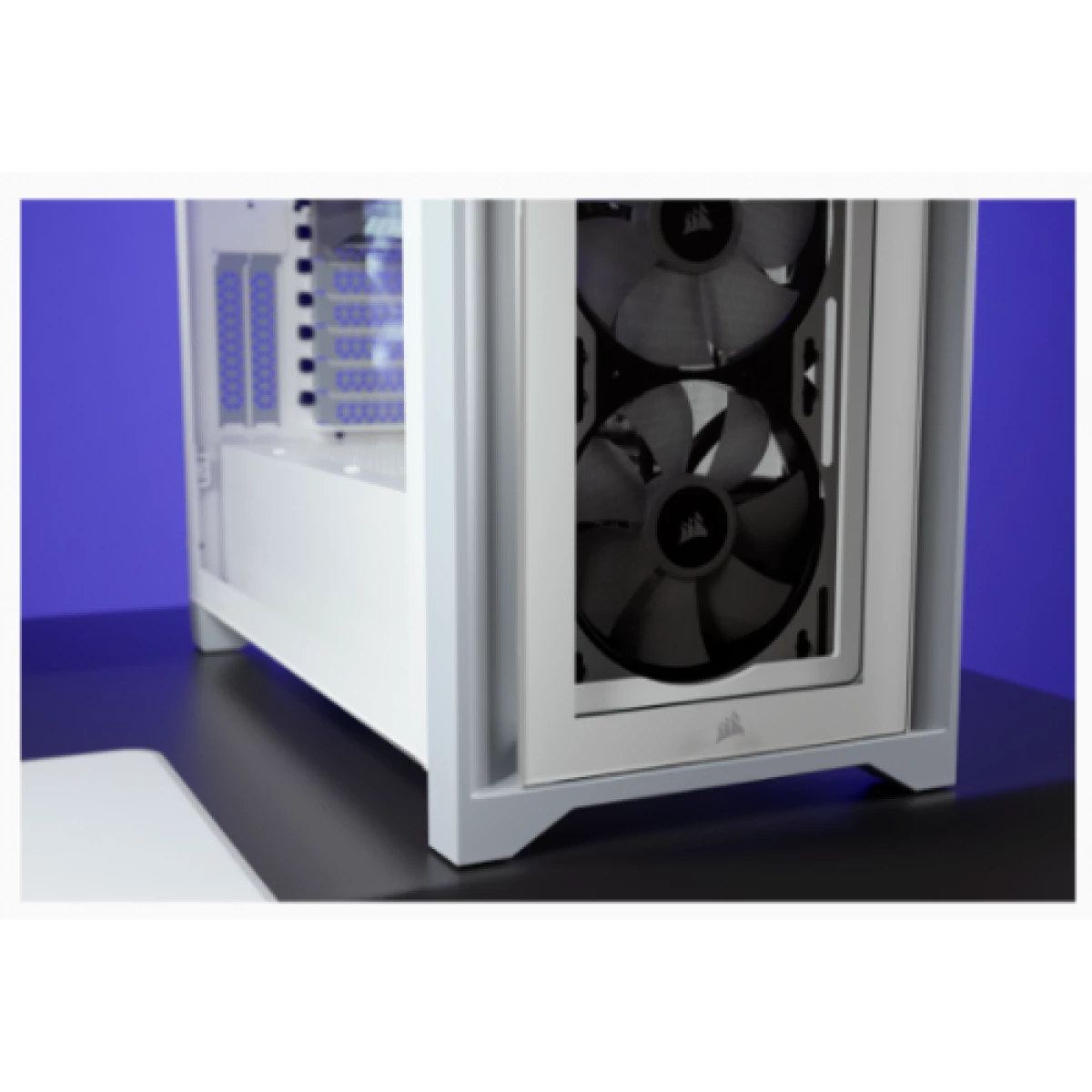 Galery – CAJA CORSAIR ICUE 4000X RGB TEMPERED GLASS BLANCA CC-90112050