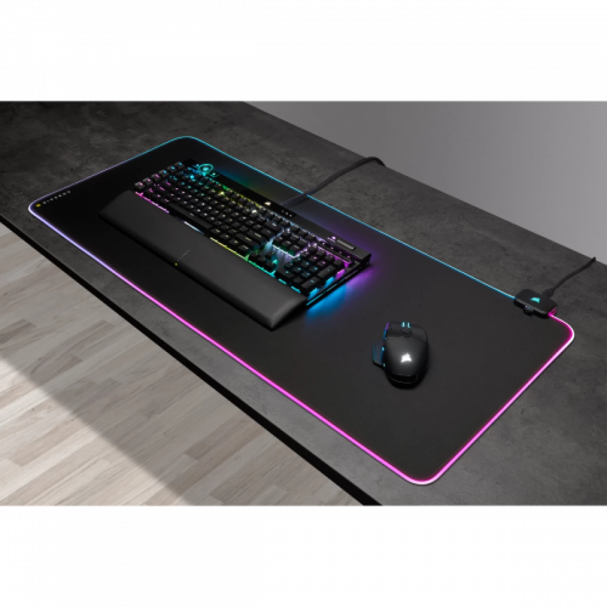 Galery – Tapete de rato para jogos Corsair MM700 RGB preto0