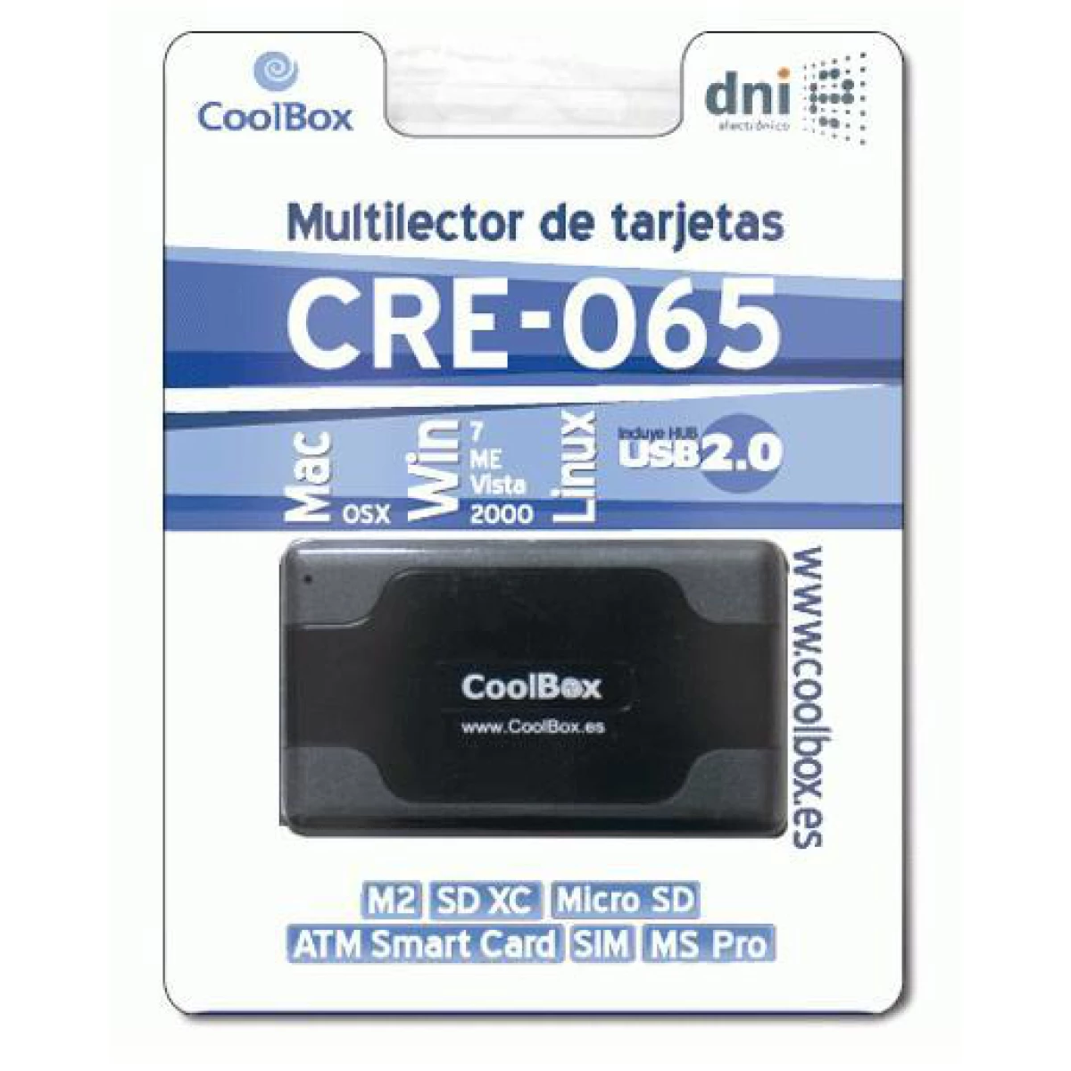 Galery – CoolBox CRE-065 leitor de cartões USB 2.0 Preto0