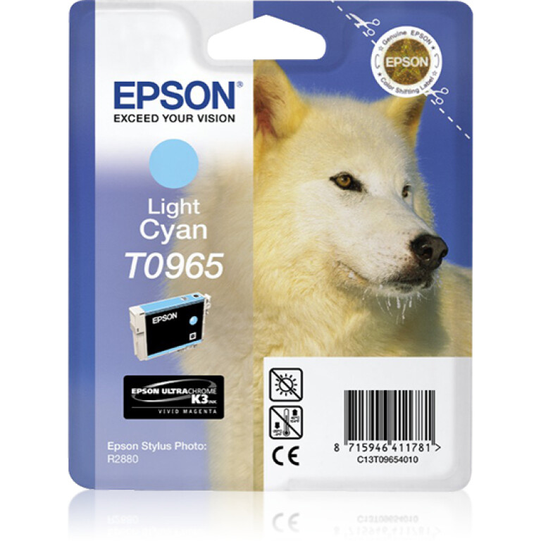 Thumbnail-Epson Husky Tinteiro Cyan Claro T0965 Tinta UltraChrome K3