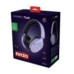 Galery – Trust GXT 490P FAYZO Auscultadores Com fios Fita de cabeça Jogos USB Type-A Preto, Roxo0