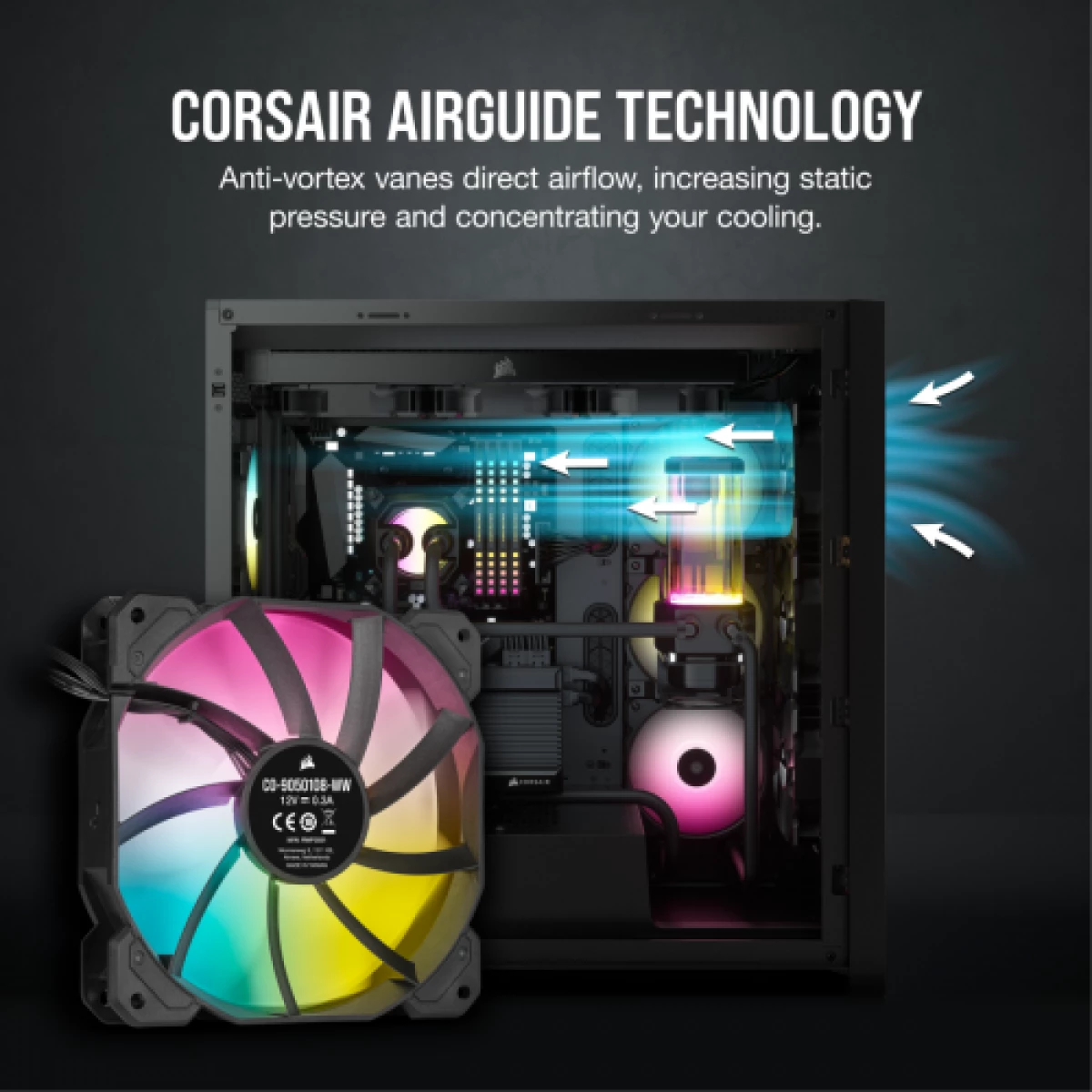 Galery – CAIXA VENTILADOR CORSAIR SP SERIES SP120 RGB ELITE 120MM COM AIRGUIDE SINGLE PACK CO-9050108-WW0