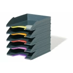 Thumbnail-Tabuleiro de secretaria durable plastico cinza 255x55x330 mm pack de 5 unidades