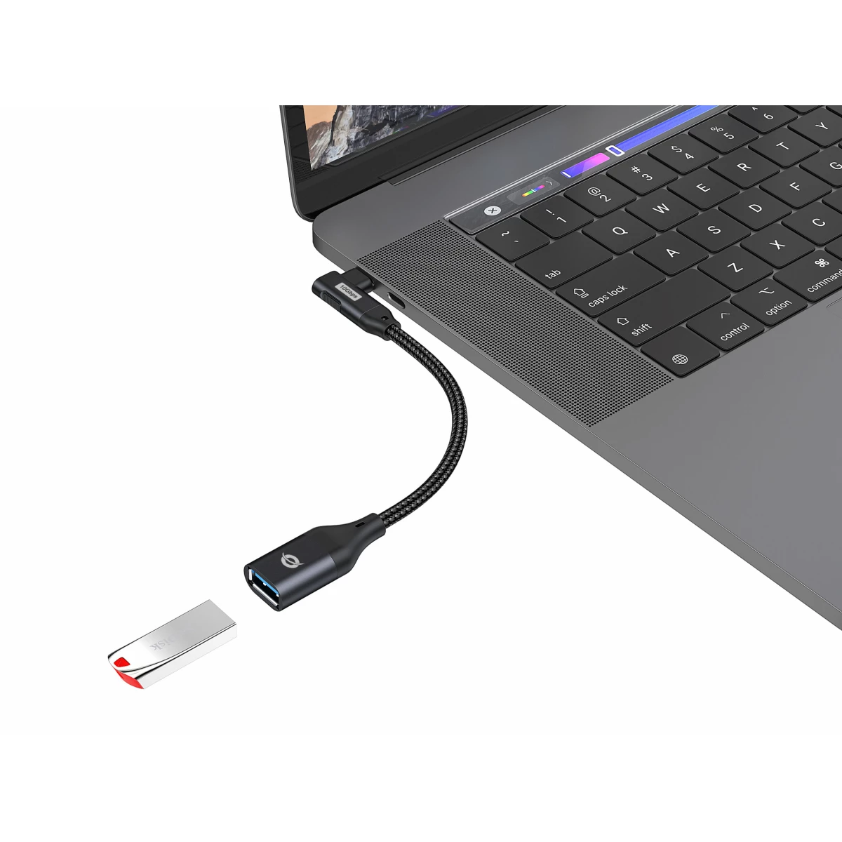 Galery – Conceptronic ABBY19B adaptador para cabos USB-C USB-A Preto0