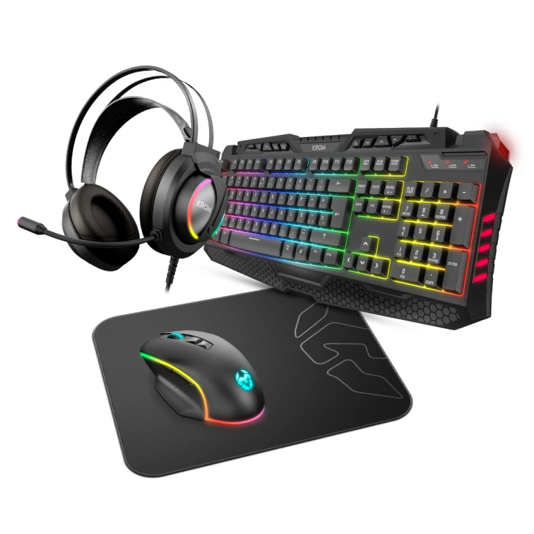 Thumbnail-Teclado NOX Krom Kritic RGB Rainbow Gaming Kit PT