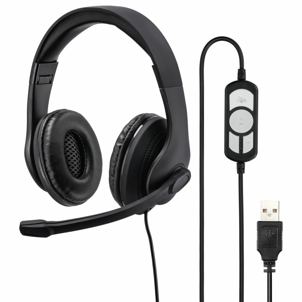 Thumbnail-Auscultadores HAMA Headset com micro  “HS-USB300” – 139924