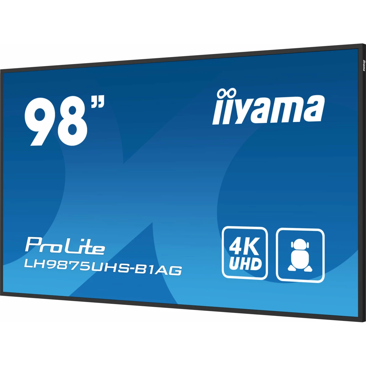 Galery – iiyama PROLITE Quadro digital 2,49 m (98″) LED Wi-Fi 500 cd/m² 4K Ultra HD Preto Processador built-in Android 11 24/70