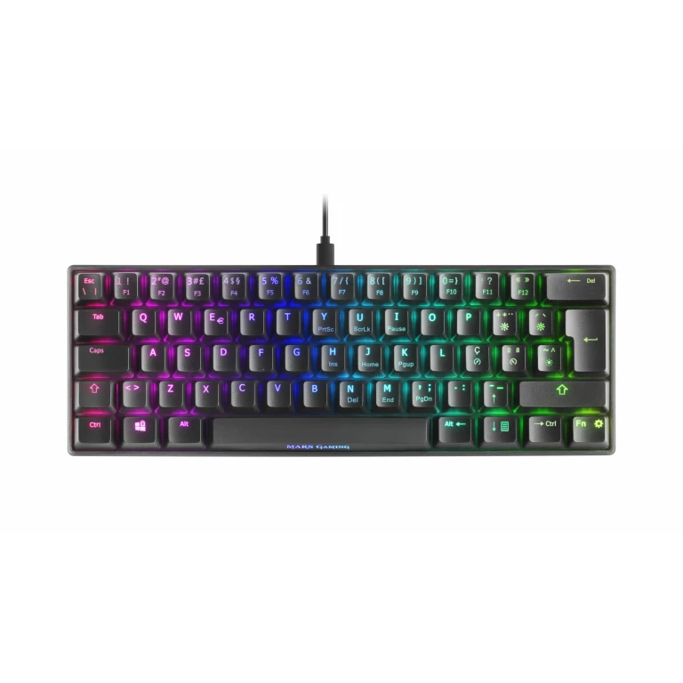 Thumbnail-Teclado MARS GAMING MKMINI RGB MECHANICAL 60%, CHROMA, OUTEMU SQ BLUE, PORTUGUESE