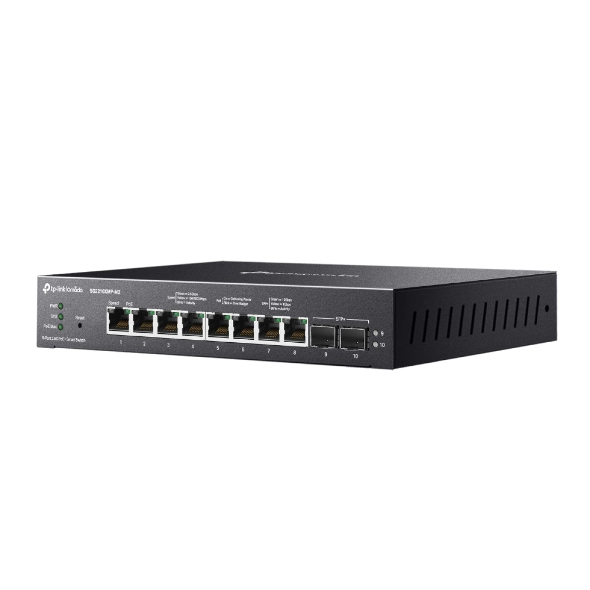 Galery – TP-Link Omada SG2210XMP-M2 switch de rede Gerido L2/L2+ 2.5G Ethernet (100/1000/2500) Power over Ethernet (PoE) Preto0