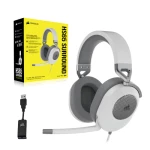 Galery – Fones de ouvido com fio manual Corsair HS65 SURROUND Juego Blanco0